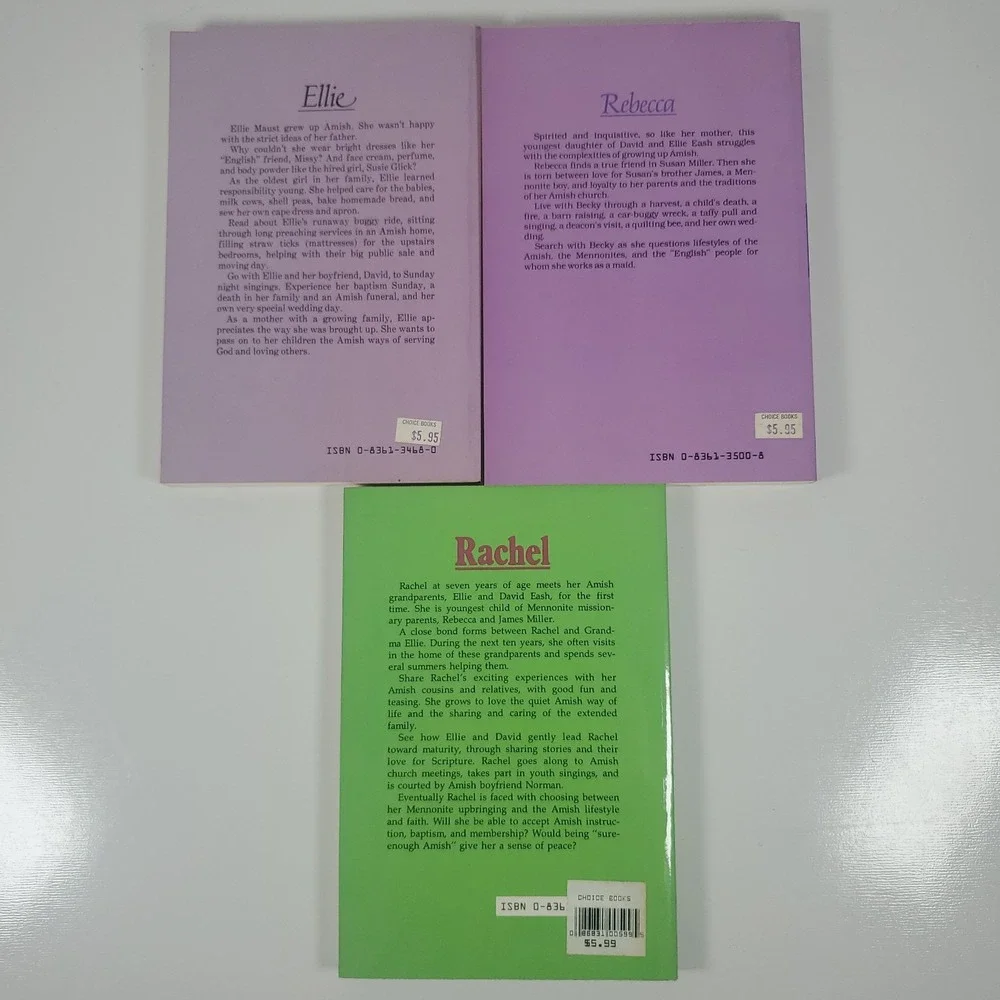 Ellie's People By Mary Christner Borntrager Amish Fiction books 1-3